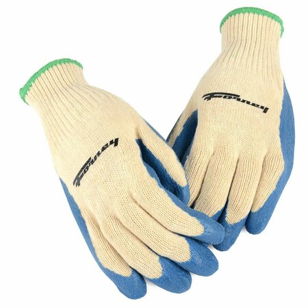 FORNEY Latex Coated String Knit Gloves Size L 53253